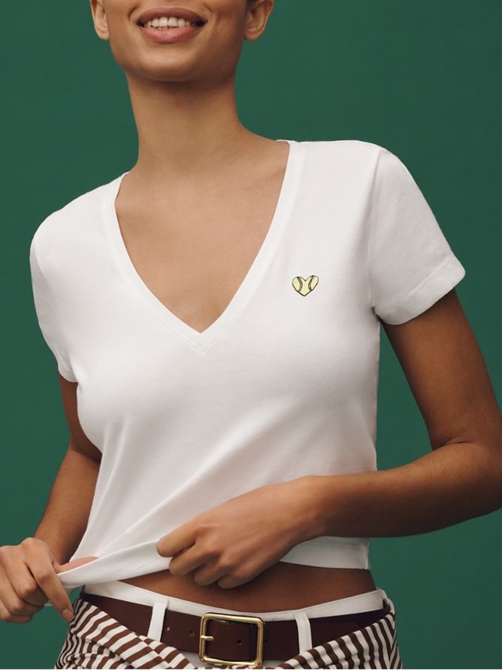 Maeve V-Neck Short Sleeve Tee